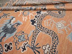 Modern East Turkestan Dragon Khotan Pictorial Room Size Carpet - 4780757