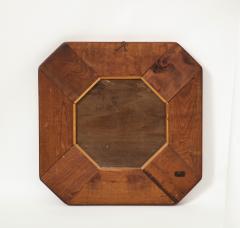 Modern Elm Mirror with Patinated Glass France - 3228573