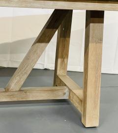 Modern Farmhouse Dining Kitchen Conference Table Ceruse Oak Finish - 2976929
