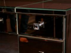 Modern Flip Top Mirrored Vanity Desk - 3096588