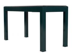 Modern Fluted Walnut Writing Desk - 3156529