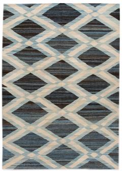 Modern Geometric Flat Weave Handmade Wool Rug - 1781399
