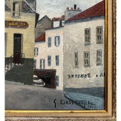 Modern Germain Delatousche French Cityscape Oil Painting - 3499759