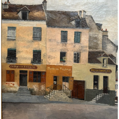 Modern Germain Delatousche French Cityscape Oil Painting - 3499760