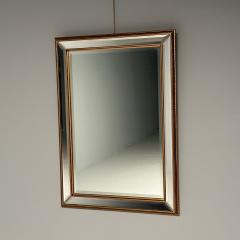 Modern Gilt Gold Beveled Wall Console or Mantel Mirror - 3395745