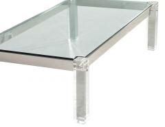 Modern Glass and Acrylic Cocktail Table - 2919878