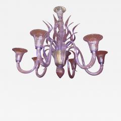 Modern Glicine Wisteria Inspired Murano Glass Chandelier - 4759308