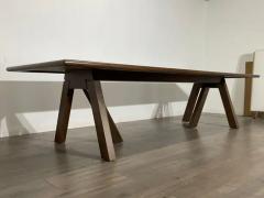 Modern Hand Carved Walnut Dining Table by Adam Michaelson - 3686874