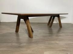 Modern Hand Carved Walnut Dining Table by Adam Michaelson - 3686876