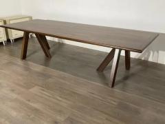 Modern Hand Carved Walnut Dining Table by Adam Michaelson - 3686889