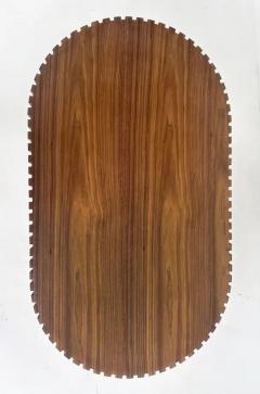 Modern Hand crafted Oval Coffee Cocktail Table Raised on a Pedestal Base - 4117170