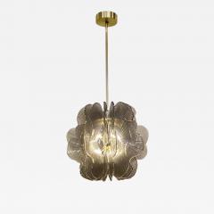 Modern Italian Smoke Textured Glass Chandelier in Stock  - 4547160