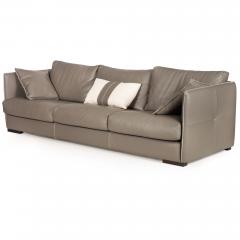 Modern Italian Stitched Leather Alfred Sofa by Gamma Arredamenti - 4501854