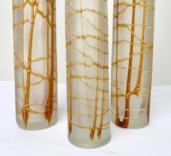 Modern Kintsugi Style Frosted Glass Vase a Set of 3 - 3411596