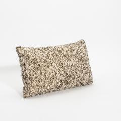 Modern Light Woven Decorative Kidney Pillow with Elitis Fabric - 4207805