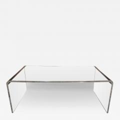 Modern Lucite Waterfall Coffee Table - 3543805