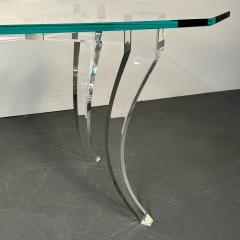 Modern Lucite and Glass Dining Kitchen Table American Designer 2000s - 3041637