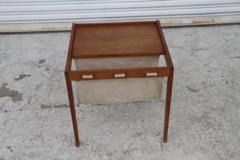 Modern Magazine Table with Canvas Sling - 4150881