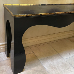 Modern Manheim Ruseau Black Lacquer Console Table - 2850152