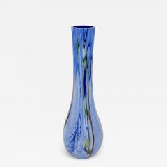 Modern Monumental Blue White Yellow Green Orange Murrine Huge Murano Glass Vase - 3468630