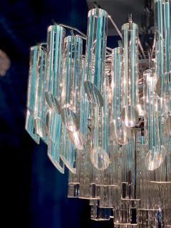 Modern Multitier Crystal Prism Murano Glass Chandelier 1970 - 1574748