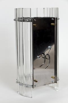 Modern Murano Dome Shaped Nickel Wall Lights In The Style Of Venini - 3491059