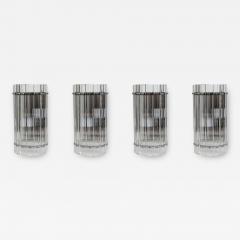 Modern Murano Dome Shaped Nickel Wall Lights In The Style Of Venini - 3493359