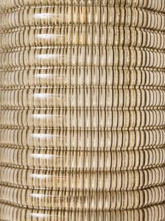 Modern Murano Ribbed Smoked Glass Wall Sconces - 4720989