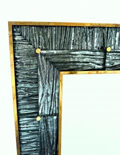 Modern Murano Textured Glass Mirror - 4705548