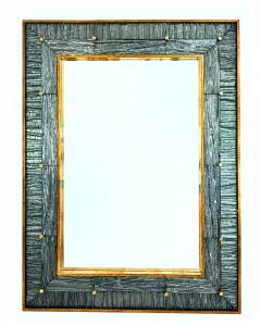 Modern Murano Textured Glass Mirror - 4705597