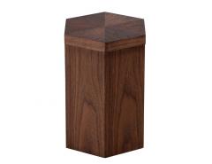 Modern Oak Hexagonal Accent Table - 3488156
