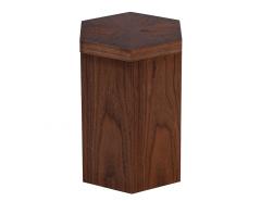 Modern Oak Hexagonal Accent Table - 3488157