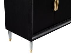 Modern Oak Sideboard Credenza with Acrylic Legs - 3486509