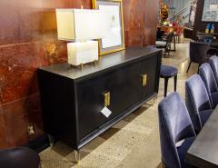 Modern Oak Sideboard Credenza with Acrylic Legs - 3486511