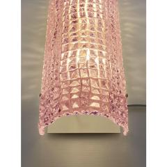 Modern Organic Pink Cocodrile Murano Glass Wall Sconces Set of Two - 4302987