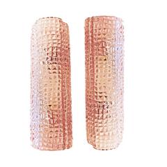 Modern Organic Pink Cocodrile Murano Glass Wall Sconces Set of Two - 4302988