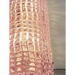 Modern Organic Pink Cocodrile Murano Glass Wall Sconces Set of Two - 4302989