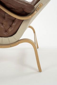 Modern Pernilla Lounge Chair in Cognac Leather by Bruno Mathsson for DUX - 2845045