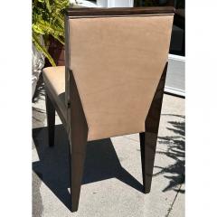 Modern Robert Marinelli Lasca Leather Mahogany Designer Desk Chair - 3605073