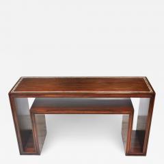Modern Rosewood with Mother of Pearl Entry Sofa Table - 2791126