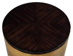 Modern Round Accent Table in Gold Leaf - 2920221