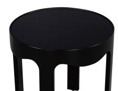 Modern Round Black Side Tables - 2537807