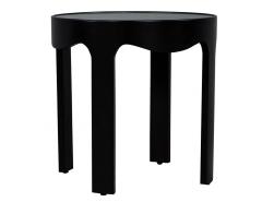 Modern Round Black Side Tables - 2537808