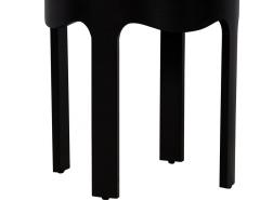 Modern Round Black Side Tables - 2537809