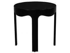 Modern Round Black Side Tables - 2537810
