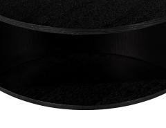 Modern Round Ebonized Oak Coffee Table - 3885343