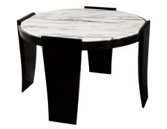 Modern Round Marble Top Foyer Table - 2536450