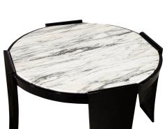 Modern Round Marble Top Foyer Table - 2536451