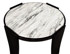 Modern Round Marble Top Foyer Table - 2536452