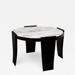 Modern Round Marble Top Foyer Table - 2542333